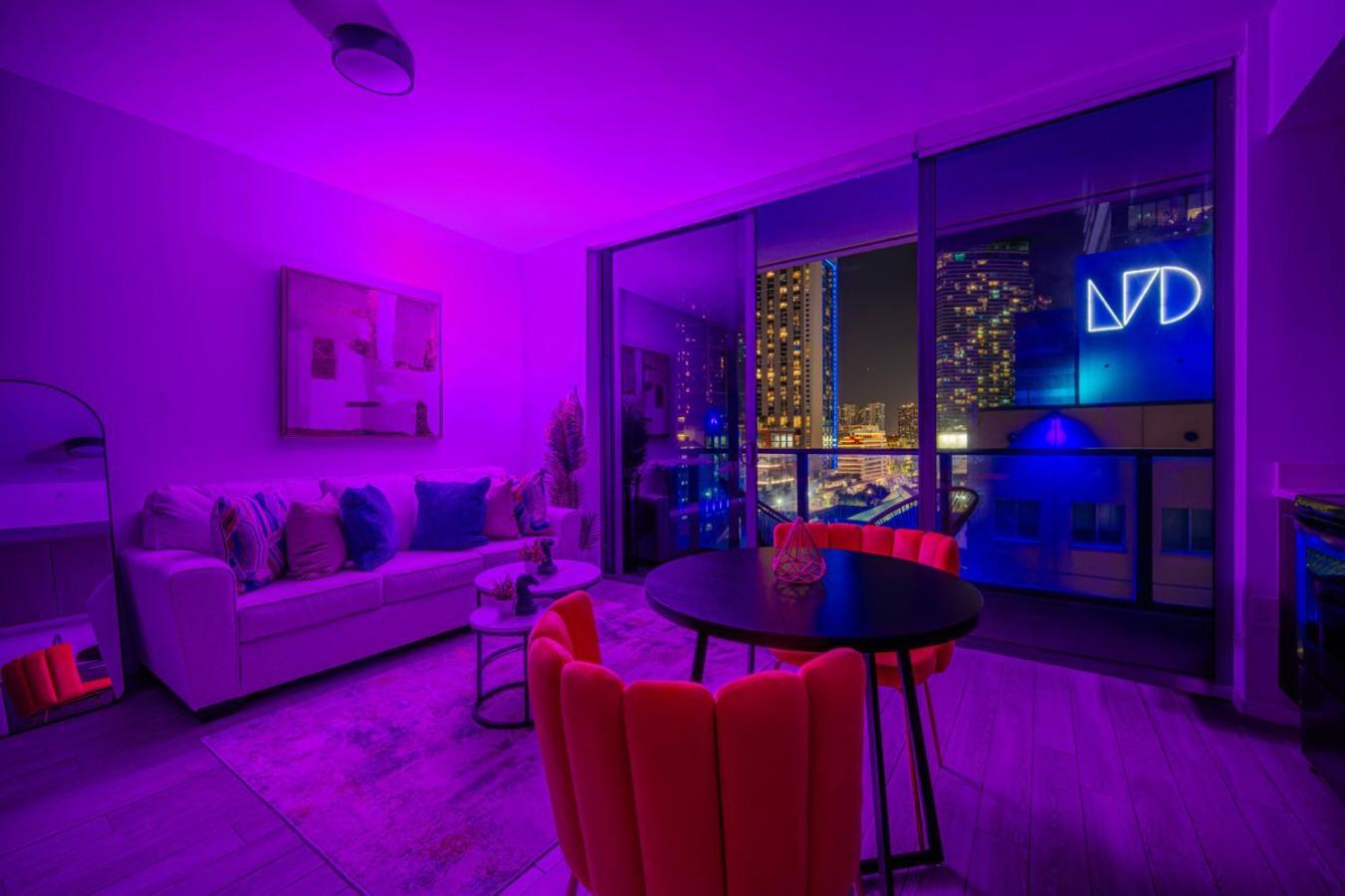 Luxury Loft - Free Parking - Ocean View - Brickell Downtown Apartment Miami Phòng bức ảnh