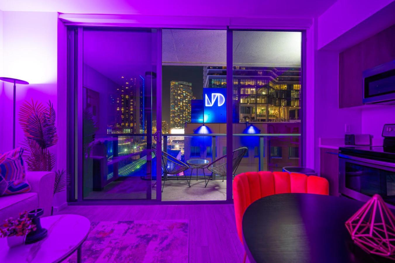 Luxury Loft - Free Parking - Ocean View - Brickell Downtown Apartment Miami Phòng bức ảnh
